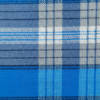 Men's Serene Polyester Lungi - Blue & Grey Tone-on-Tone Check (2.25 Meters) - D.no. 44