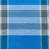 Men's Bold Plaid Lungi - Vibrant Blue & Multi-Tone Check