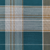 Men's Elegant Lungi - Deep Teal, Tan & White Plaid Design