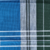 Men's Vibrant Plaid Lungi - Multi-Shade Blue and Green Check