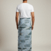 Men's Fresh Plaid Lungi - Blue, Green & White Check Design