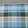 Men's Refreshing Polyester Lungi - Sky Blue & Forest Green Check (2.25 Meters) - D.no. 61