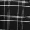 Men's Bold Polyester Lungi - Black with White Grid Check (2.25 Meters) - D.no. 64