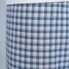Men's Breezy Polyester Lungi - White with Blue & Grey Check (2.25 Meters) - D.no. 59