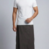 Men's Premium Cotton Lungi - Solid Dark Slate Brown (2.25 Meters) - C30