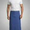 Men's Premium Cotton Lungi - Solid Navy Blue (2.25 Meters) - C17
