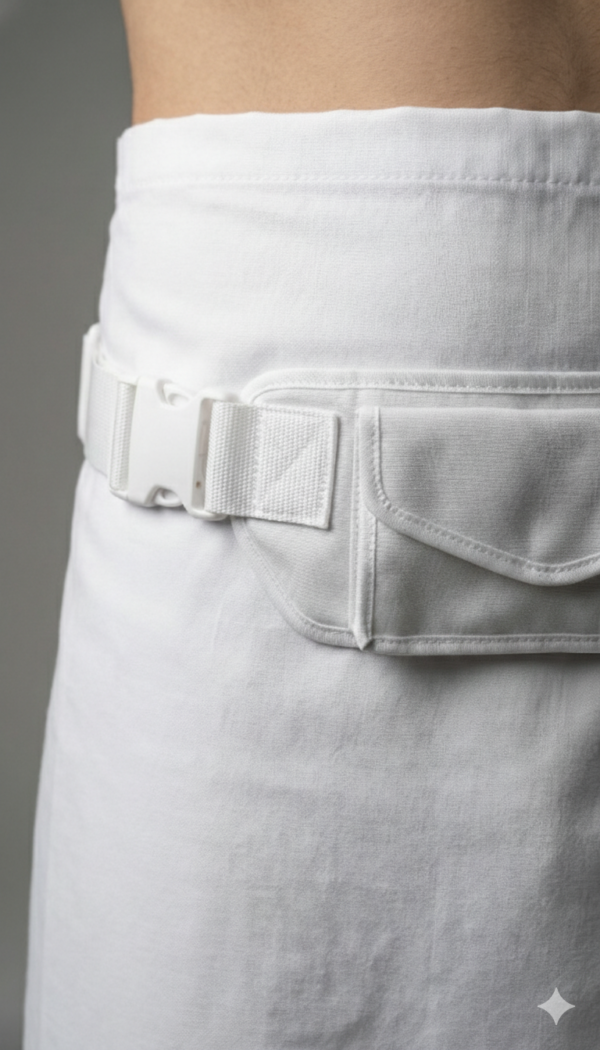 Gemini_Generated_Image_hfoitshfoitshfoi Munshi Lungi Ultra-Secure Ihram Belt with Sleek Hidden-Closure Pockets – Premium Hajj & Umrah Waist Bag