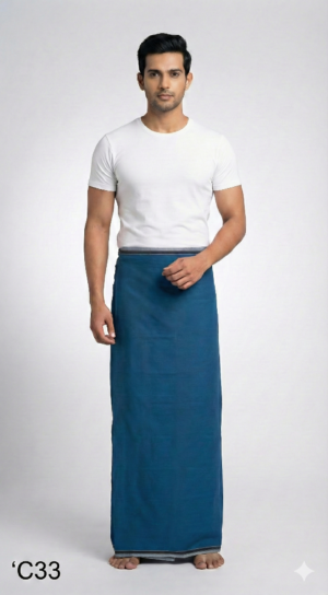 Gemini_Generated_Image_zhi1rvzhi1rvzhi1 Men's Premium Cotton Lungi - Solid Pista Green (2.25 Meters) - C33