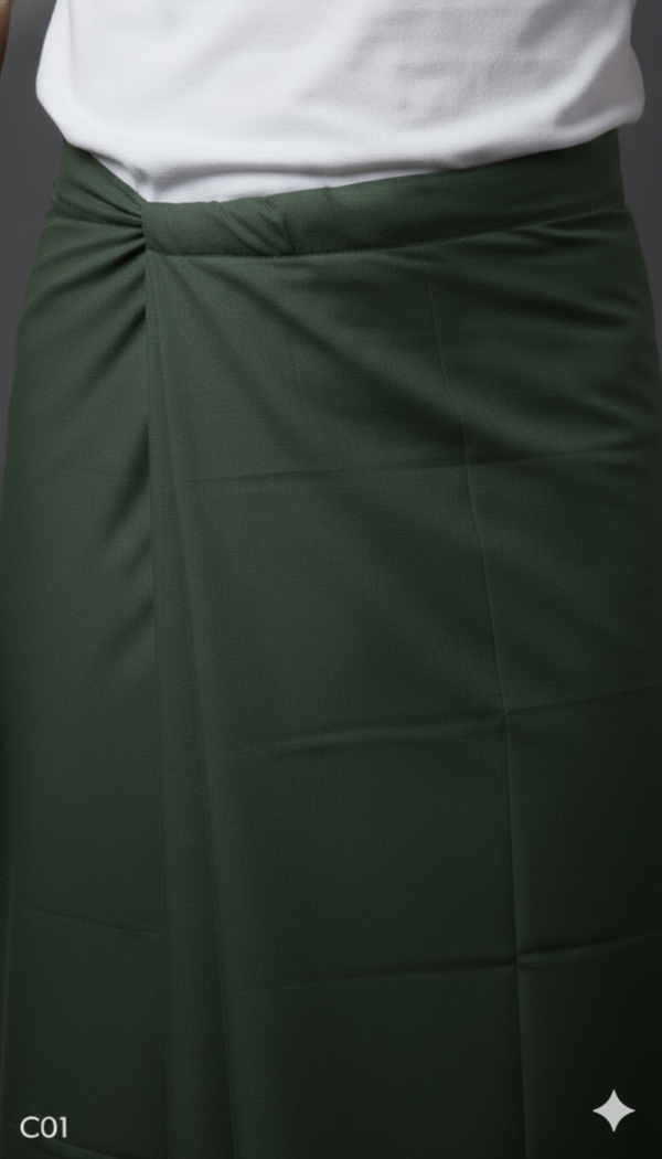 Generated Image February 02, 2026 - 6_44PM (1) Men's Premium Cotton Lungi - Solid Soft Pink (2.25 Meters) - C01