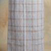 Men's Premium Cotton Lungi - Subtle Beige & Blue Checked Pattern (2.25 Meters) - C31