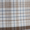 Men's Premium Cotton Lungi - Subtle Beige & Blue Checked Pattern (2.25 Meters) - C31