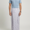 Generated Image February 17, 2026 - 7_56PM Men's Premium Cotton Lungi - Fine Grey Micro-Checked Pattern (2.25 Meters) - C33