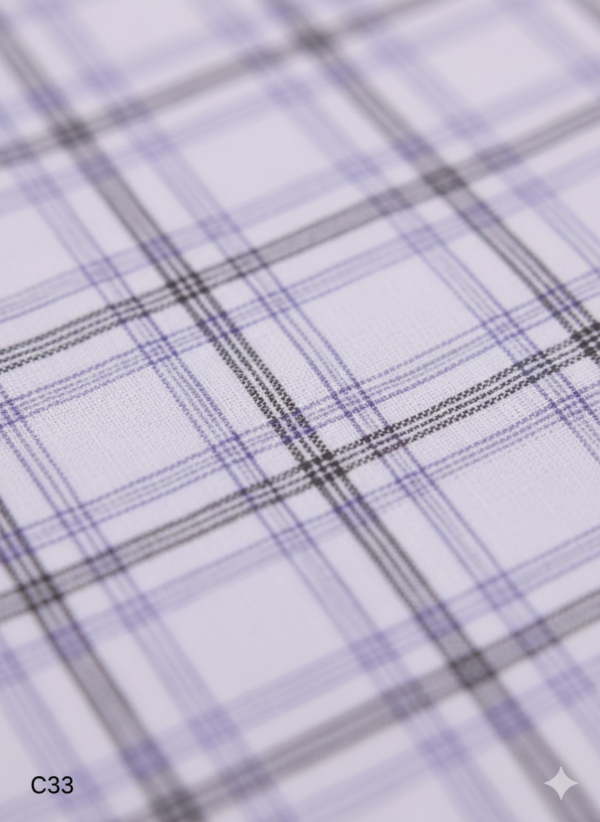 Generated Image February 17, 2026 - 8_01PM Men's Premium Cotton Lungi - Fine Grey Micro-Checked Pattern (2.25 Meters) - C33