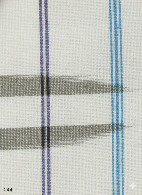 Generated Image February 19, 2026 - 10_24AM Men's Premium Cotton Lungi - Modern Indigo & Slate Grey Checked Pattern (2.25 Meters) - C44