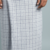 Men's Premium Cotton Lungi - Fine Charcoal & Grey Checked Pattern (2.25 Meters) - C45