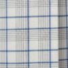 Men's Premium Cotton Lungi - Sky Blue & Earthy Checked Pattern (2.25 Meters) - C36