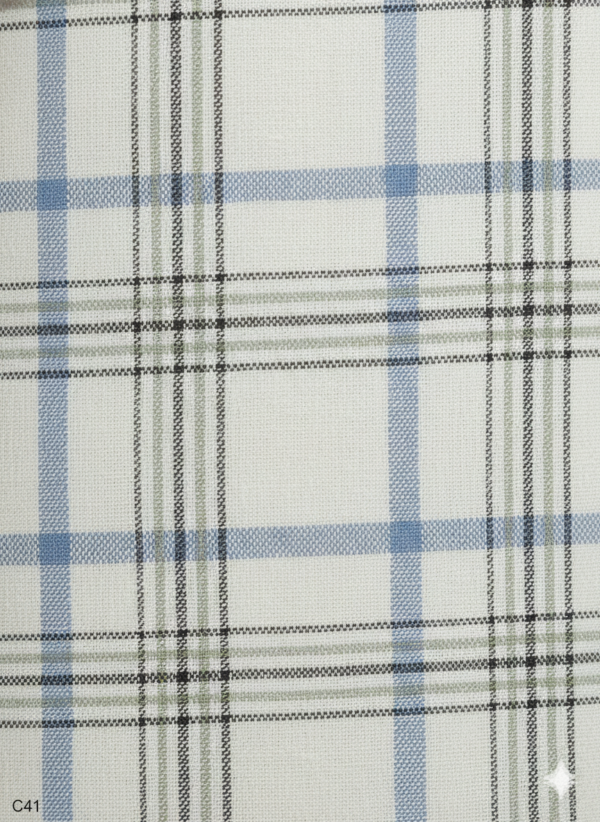 Men's Premium Cotton Lungi - Blue & Grey Checked Pattern (2.25 Meters) - C41