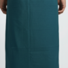 Men's Premium Cotton Lungi - Solid Deep Teal (2.25 Meters) - C12