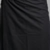 Men's Premium Cotton Lungi - Solid Jet Black (2.25 Meters) - C14