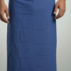 Men's Premium Cotton Lungi - Solid Navy Blue (2.25 Meters) - C17