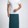Men's Premium Cotton Lungi - Solid Deep Teal (2.25 Meters) - C12