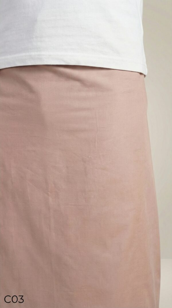 Men's Premium Cotton Lungi - Solid Cream/Off-White (2.25 Meters) - C03