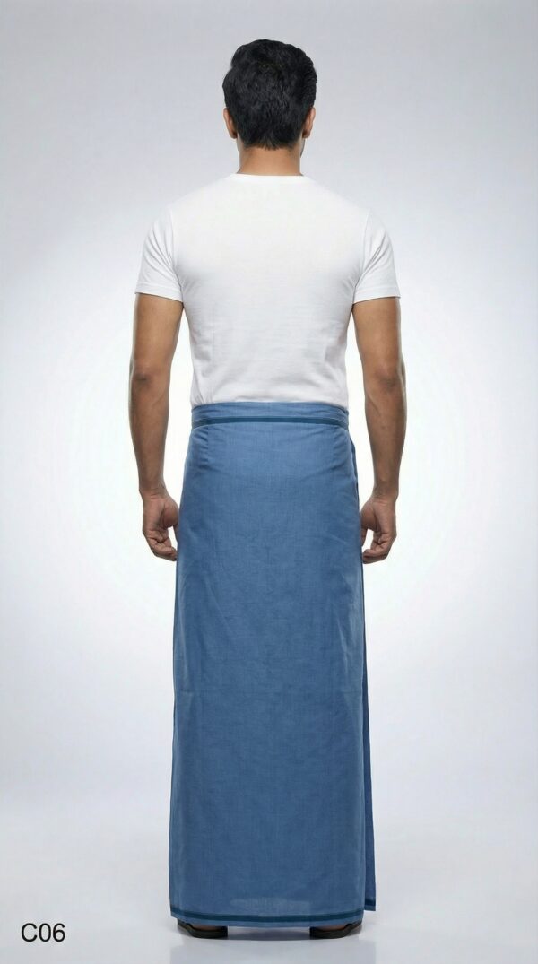 Men's Premium Cotton Lungi - Solid Beige / Biscuit (2.25 Meters) - C06