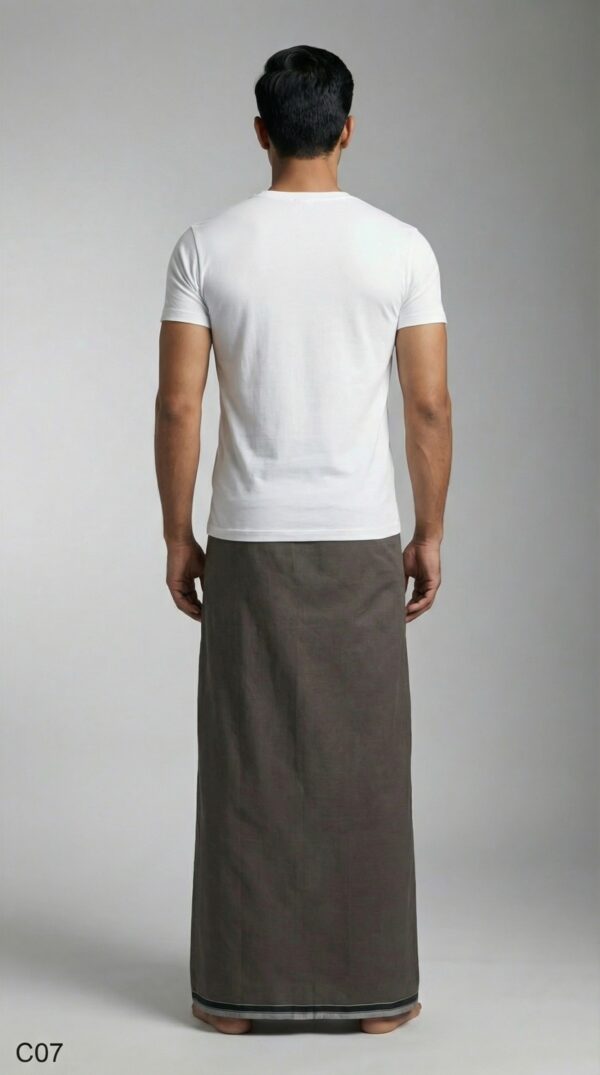 Men's Premium Cotton Lungi - Solid Pista Green (2.25 Meters) - C07