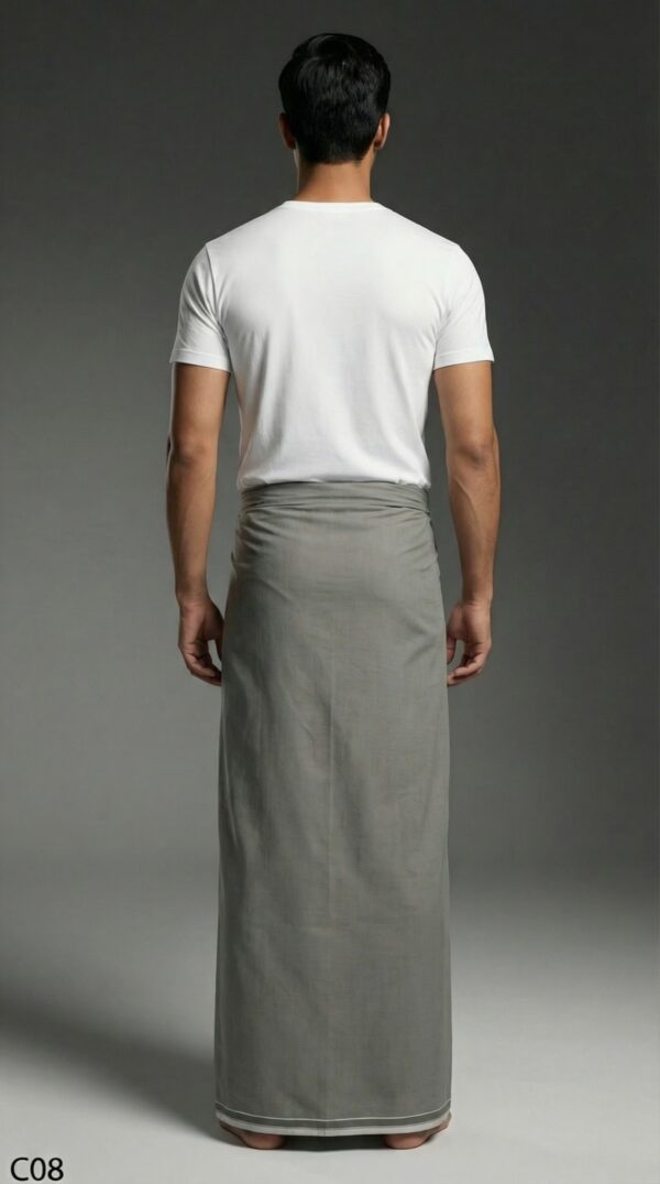 Men's Premium Cotton Lungi - Solid Lemon Yellow (2.25 Meters) - C08