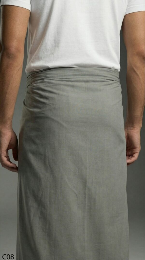 Men's Premium Cotton Lungi - Solid Lemon Yellow (2.25 Meters) - C08