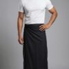 Men's Premium Cotton Lungi - Solid Jet Black (2.25 Meters) - C14